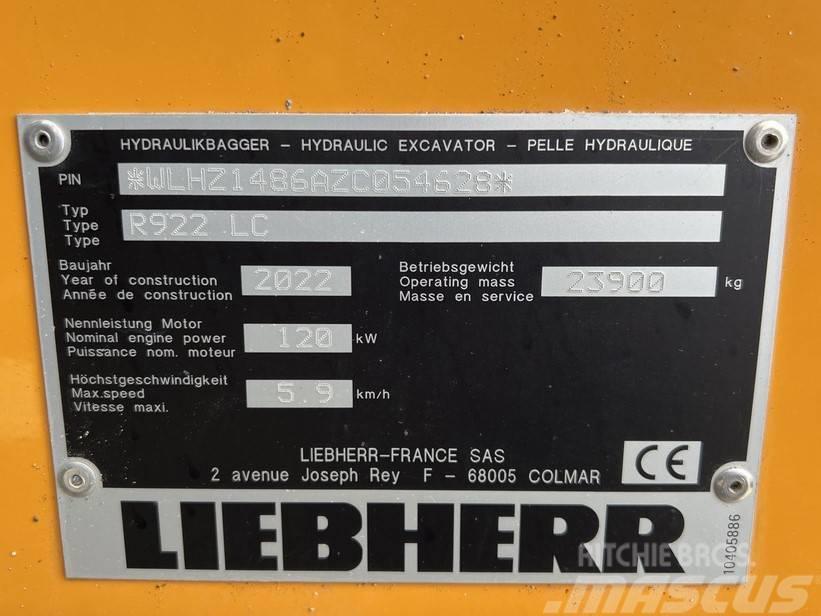 Liebherr R922 LC Koparki gąsienicowe