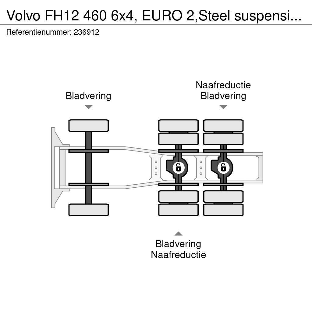 Volvo FH12 460 6x4, EURO 2,Steel suspension, Manual, Hyd Ciągniki siodłowe