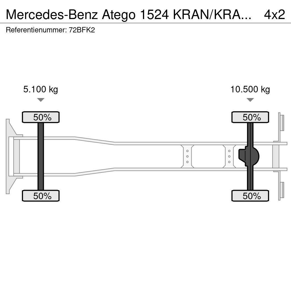 Mercedes-Benz Atego 1524 KRAN/KRAAN/MANUELL!!191tkm!!! Żurawie szosowo-terenowe