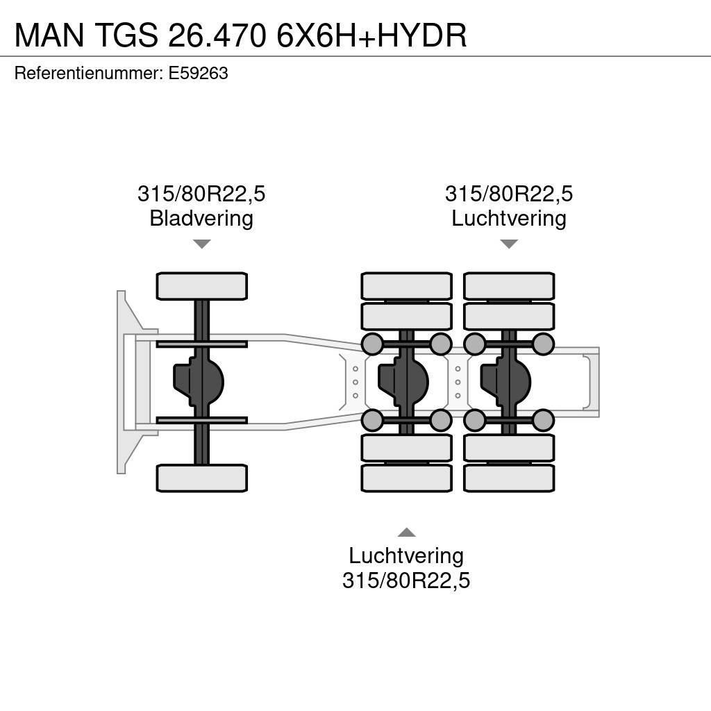 MAN TGS 26.470 6X6H+HYDR Ciągniki siodłowe