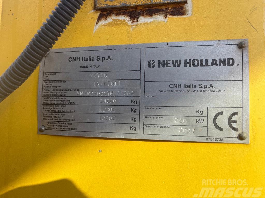 New Holland W 270 B Ładowarki kołowe
