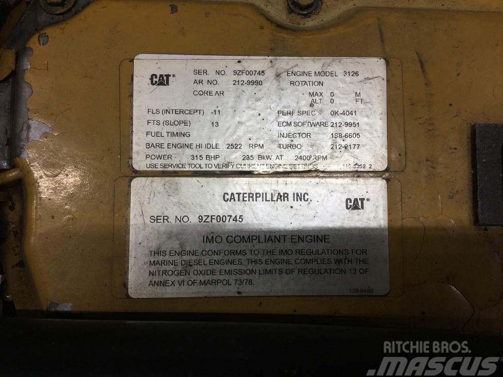CAT 3126B MARINE 9ZF-2129990 USED Silniki
