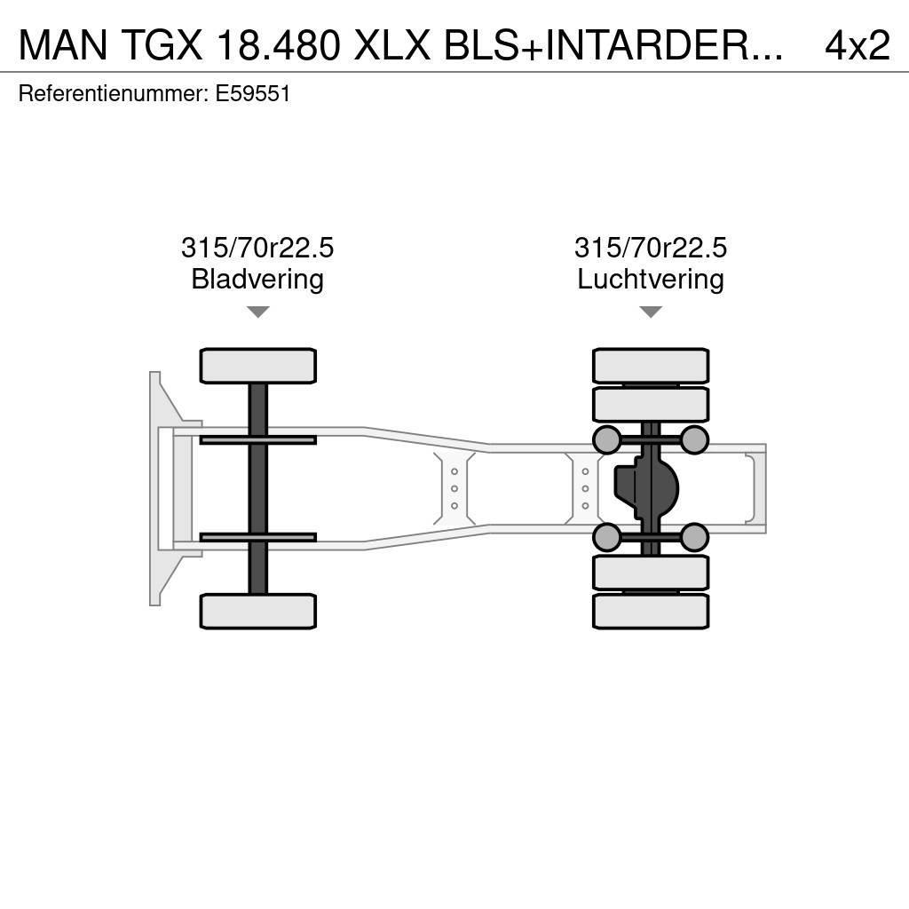 MAN TGX 18.480 XLX BLS+INTARDER+E5 Ciągniki siodłowe