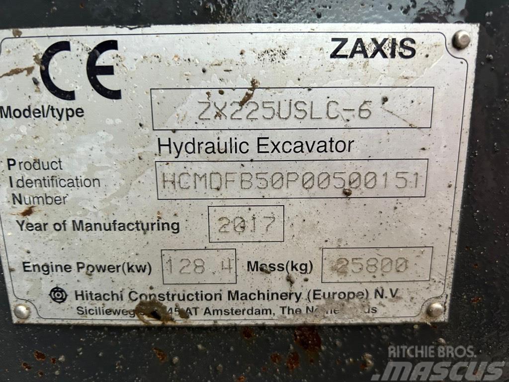 Hitachi ZX225 USLC-6 Koparki gąsienicowe