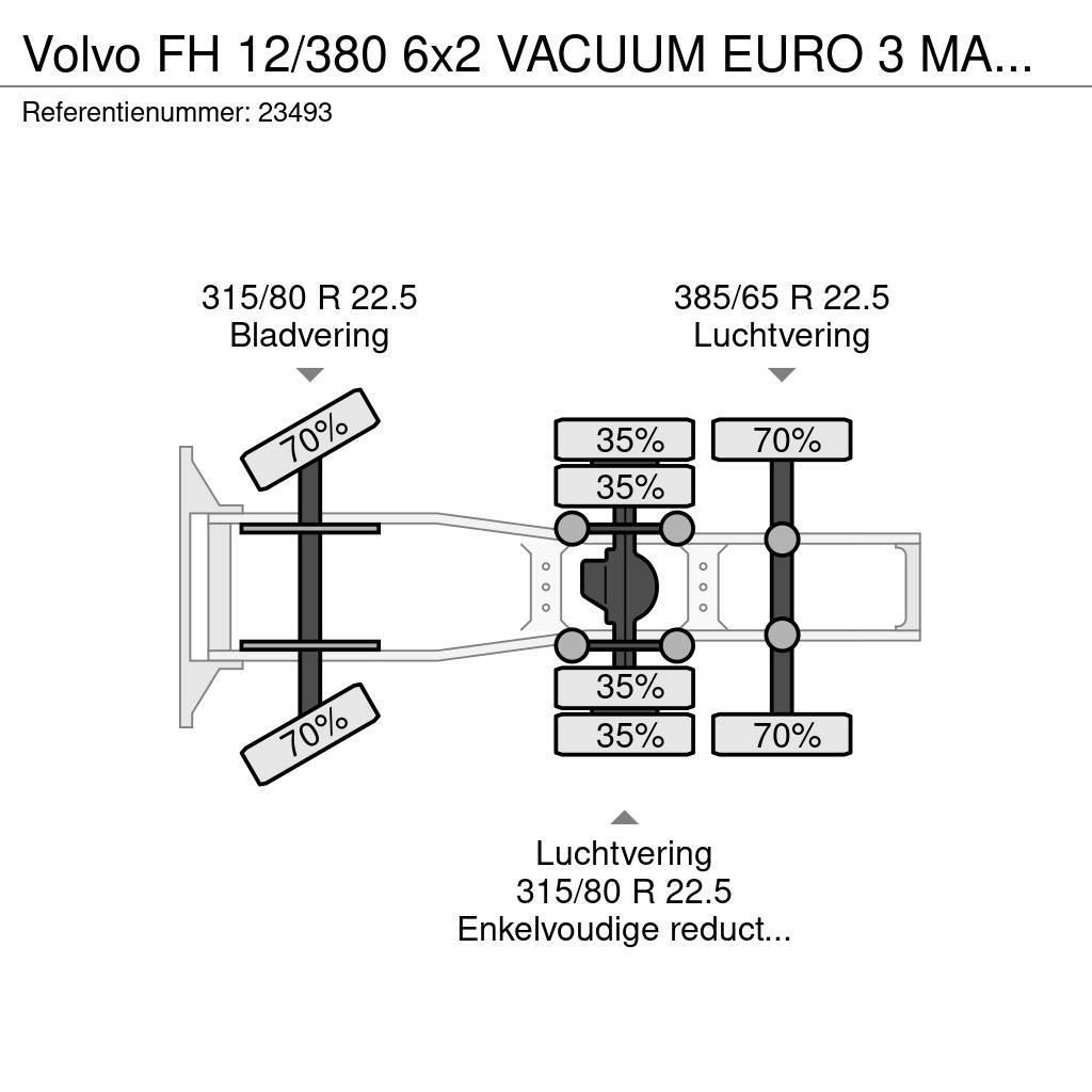 Volvo FH 12/380 6x2 VACUUM EURO 3 MANUAL GEARBOX 758.100 Ciągniki siodłowe