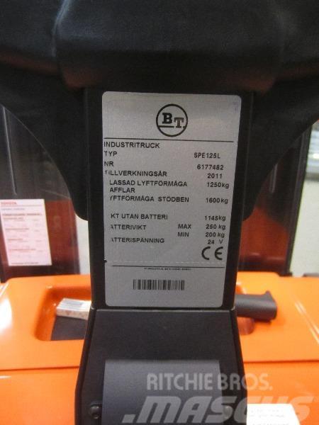 BT SPE125L Lyfthöjd 5.40 Wózki widłowe unoszące z dyszlem
