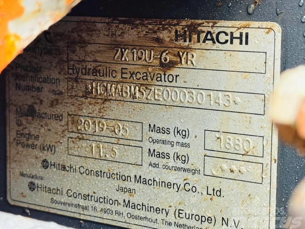 Hitachi ZX 19 U-6 Minikoparki