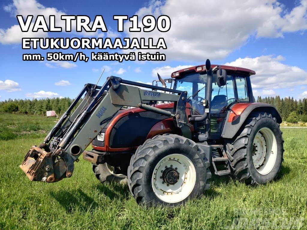 Valtra T190 HiTech etukuormaajalla - VIDEO Ciągniki rolnicze
