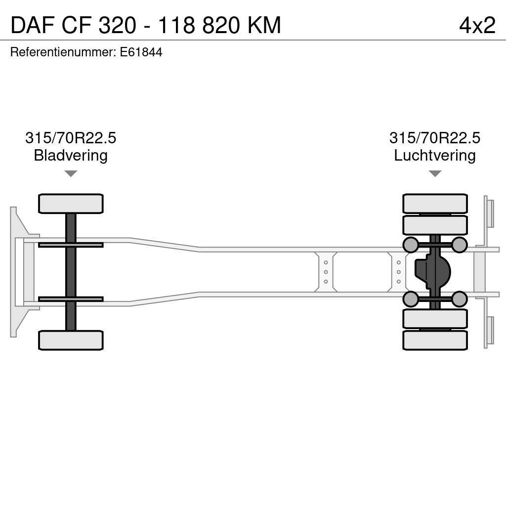 DAF CF 320 - 118 820 KM Samochody ciężarowe ze skrzynią zamkniętą