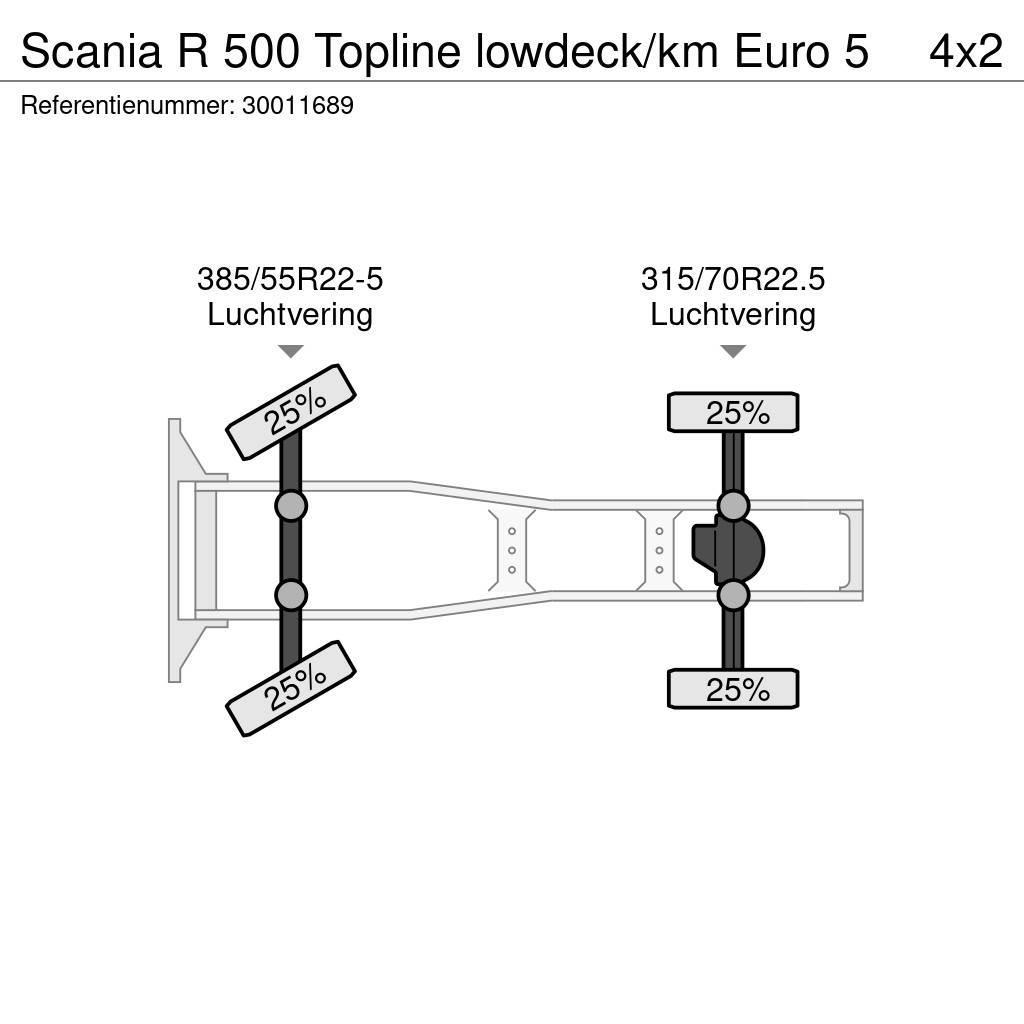 Scania R 500 Topline lowdeck/km Euro 5 Ciągniki siodłowe
