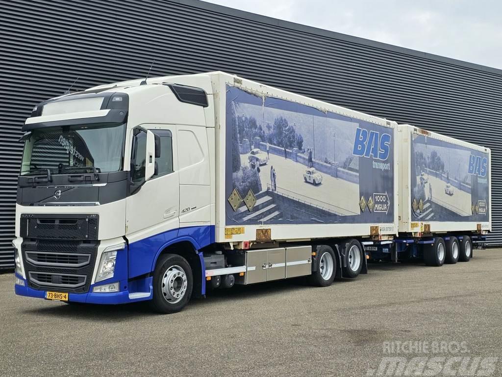 Volvo FH 420 6x2 / COMBI / BDF / BOX / GROENEWEGEN TRAIL Samochody ciężarowe ze skrzynią zamkniętą