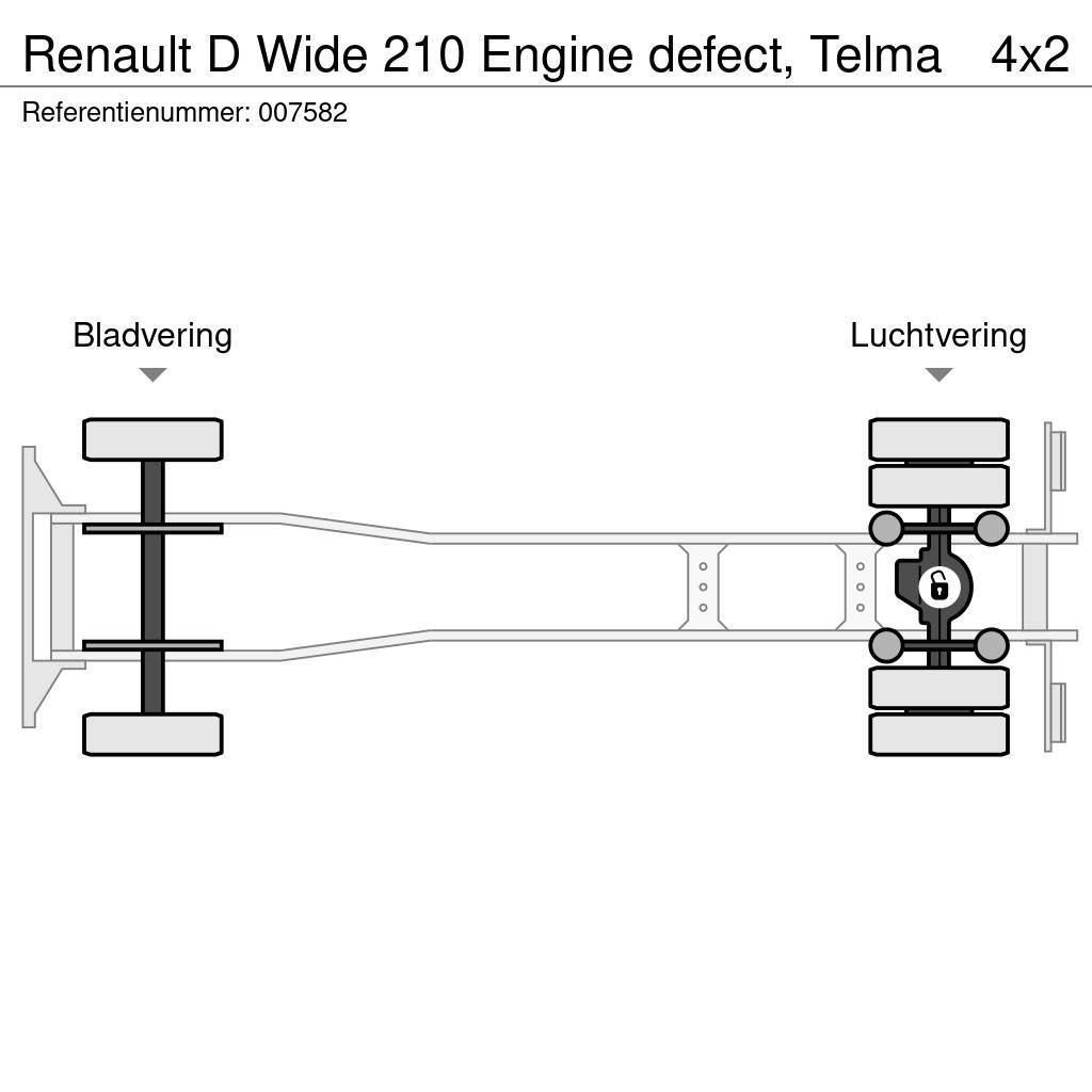 Renault D Wide 210 Engine defect, Telma Ciężarówki typu Platforma / Skrzynia