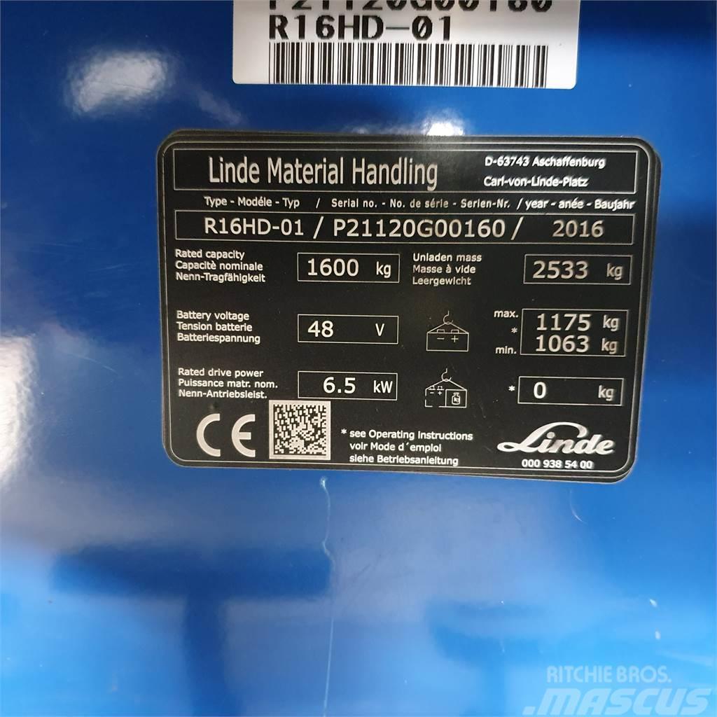 Linde R16HD Wózki widłowe wysokiego składowania