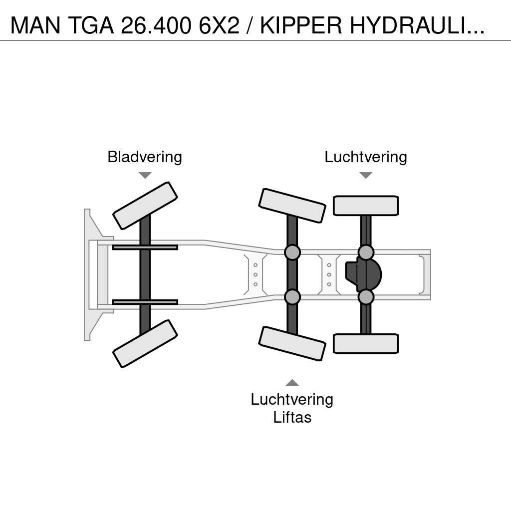 MAN TGA 26.400 6X2 / KIPPER HYDRAULIEK / HOLLAND TRUCK Ciągniki siodłowe