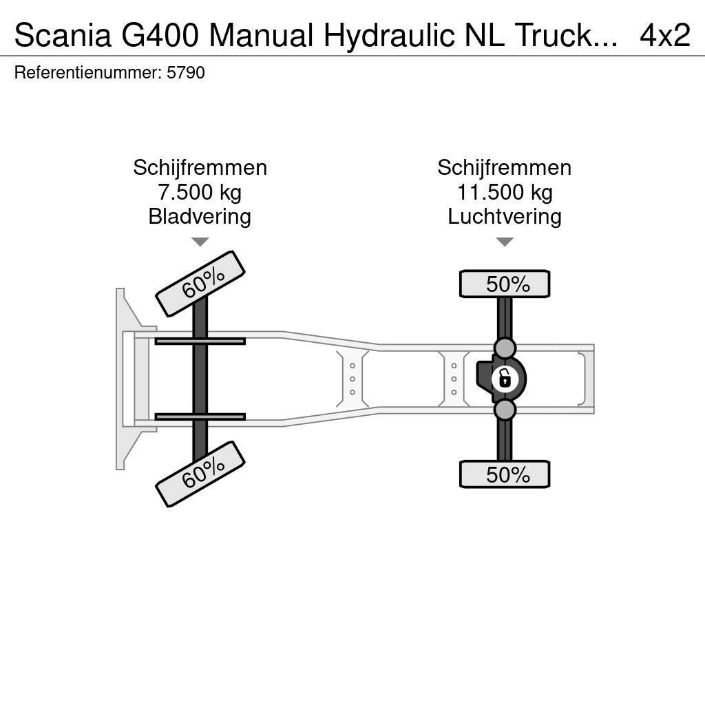 Scania G400 Manual Hydraulic NL Truck EURO 5 Ciągniki siodłowe