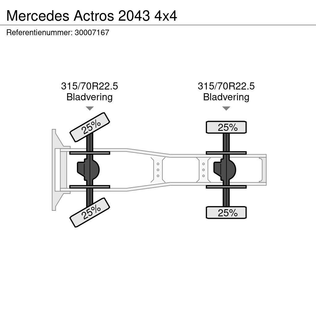 Mercedes-Benz Actros 2043 4x4 Ciągniki siodłowe