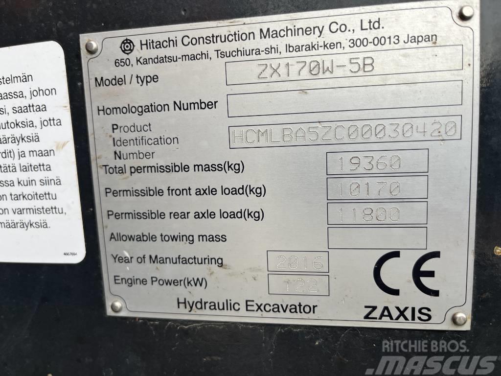 Hitachi ZX170W-5 2P Koparki kołowe