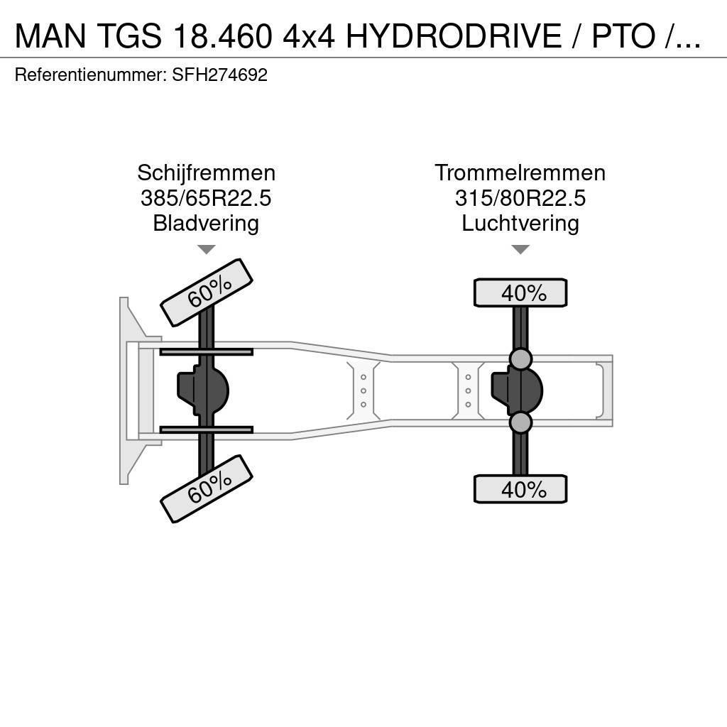 MAN TGS 18.460 4x4 HYDRODRIVE / PTO / GROS PONTS - BIG Ciągniki siodłowe