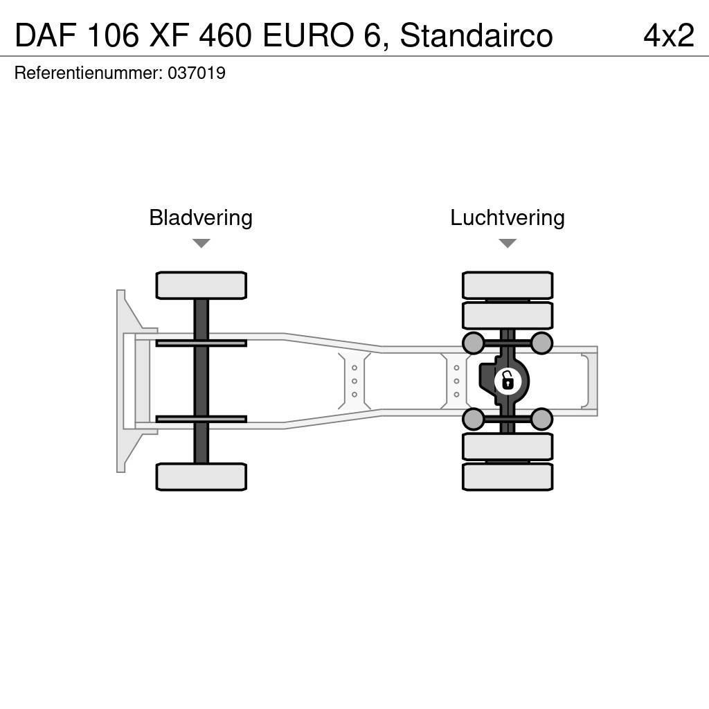DAF 106 XF 460 EURO 6, Standairco Ciągniki siodłowe