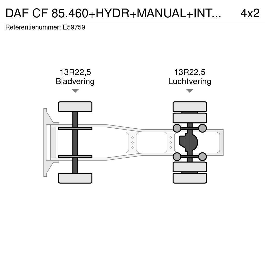 DAF CF 85.460+HYDR+MANUAL+INTARDER Ciągniki siodłowe
