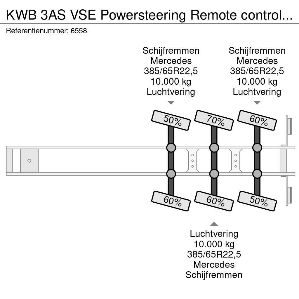  Kwb 3AS VSE Powersteering Remote controlled telesk Platformy / Naczepy z otwieranymi burtami