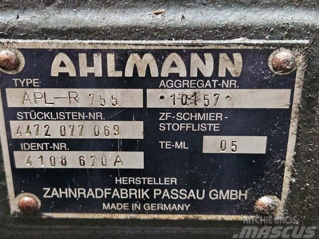 Ahlmann AZ14-4108670A-ZF APL-R755-Axle/Achse/As Mosty, wały i osie