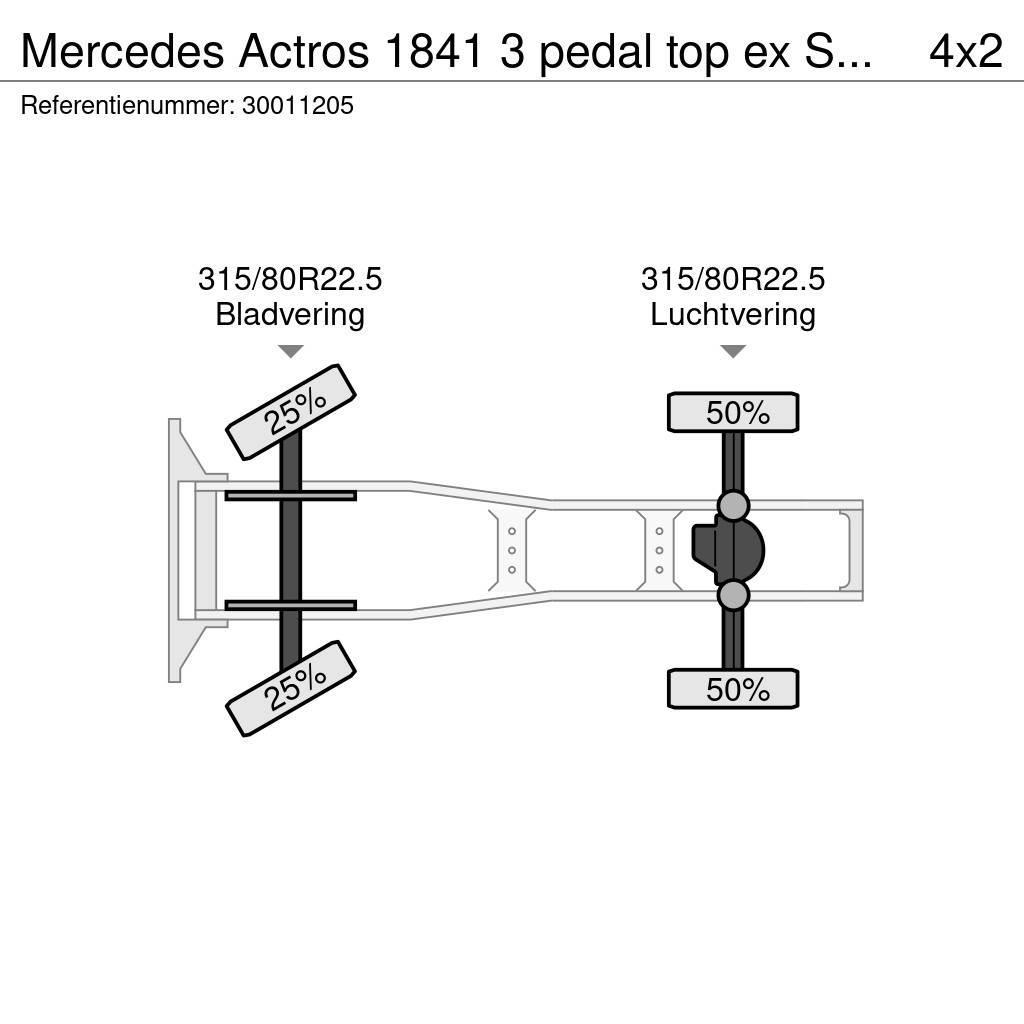 Mercedes-Benz Actros 1841 3 pedal top ex Supermarket Ciągniki siodłowe