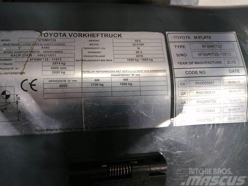 Toyota 8FBMKT25 Wózki elektryczne