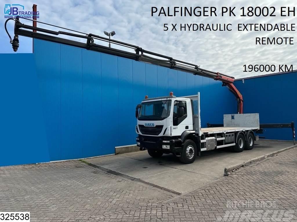 Iveco Trakker 360 6x4, Palfinger, Remote, Steel suspensi Ciężarówki typu Platforma / Skrzynia