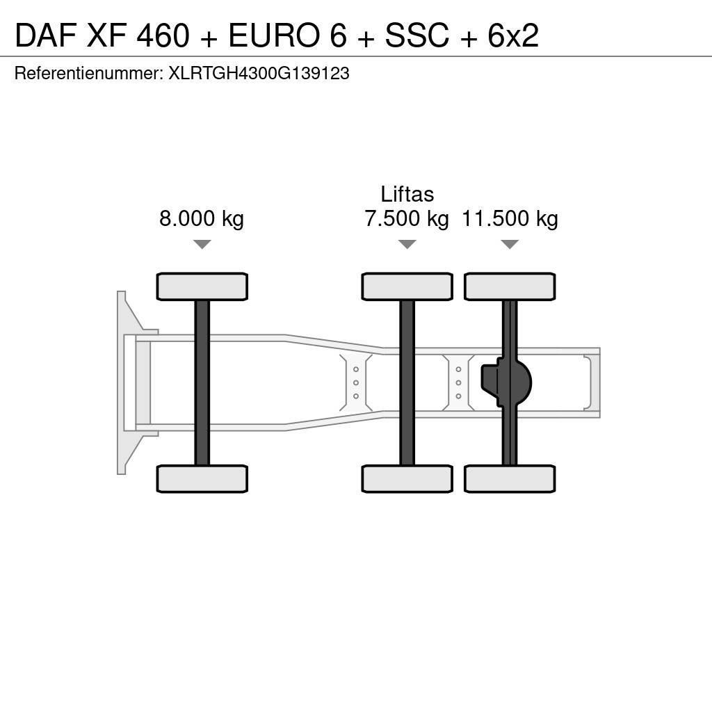 DAF XF 460 + EURO 6 + SSC + 6x2 Ciągniki siodłowe