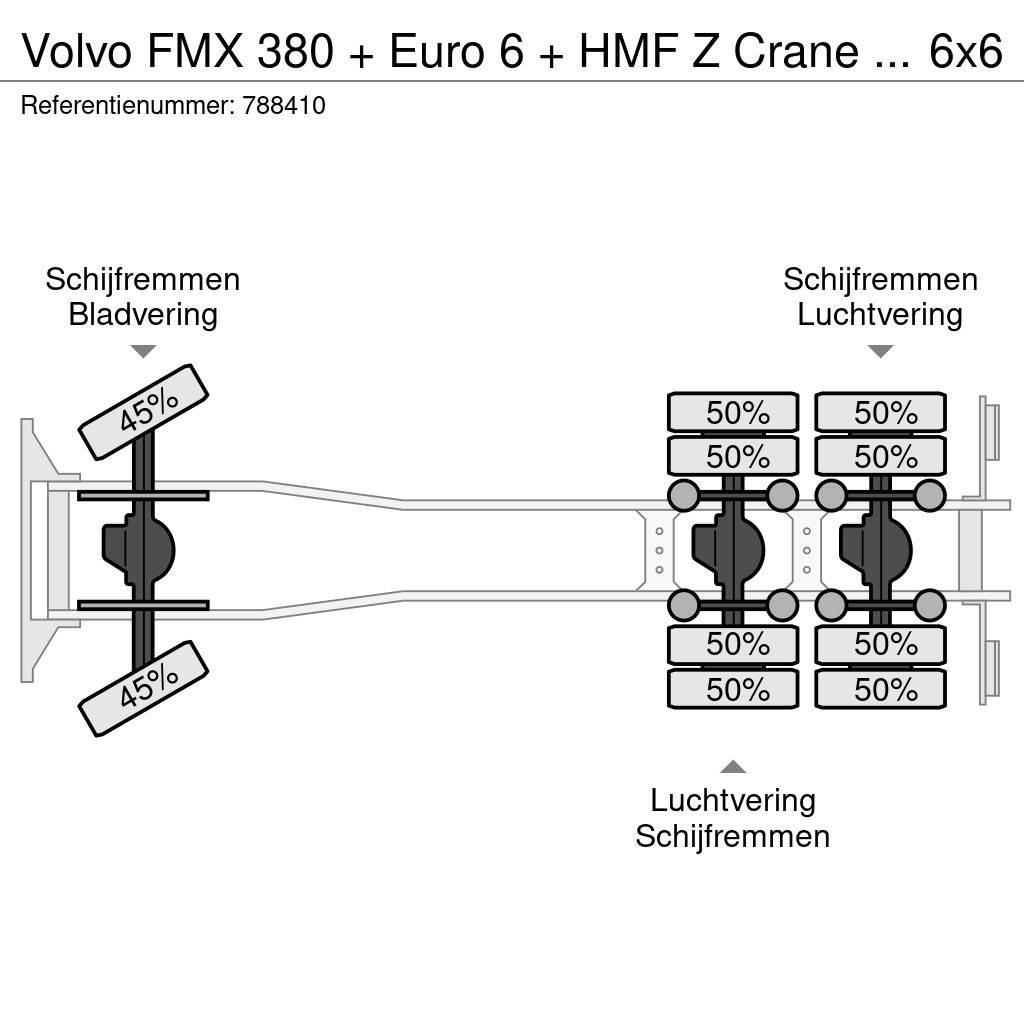 Volvo FMX 380 + Euro 6 + HMF Z Crane + 6x6 + Hardox KIPP Wywrotki