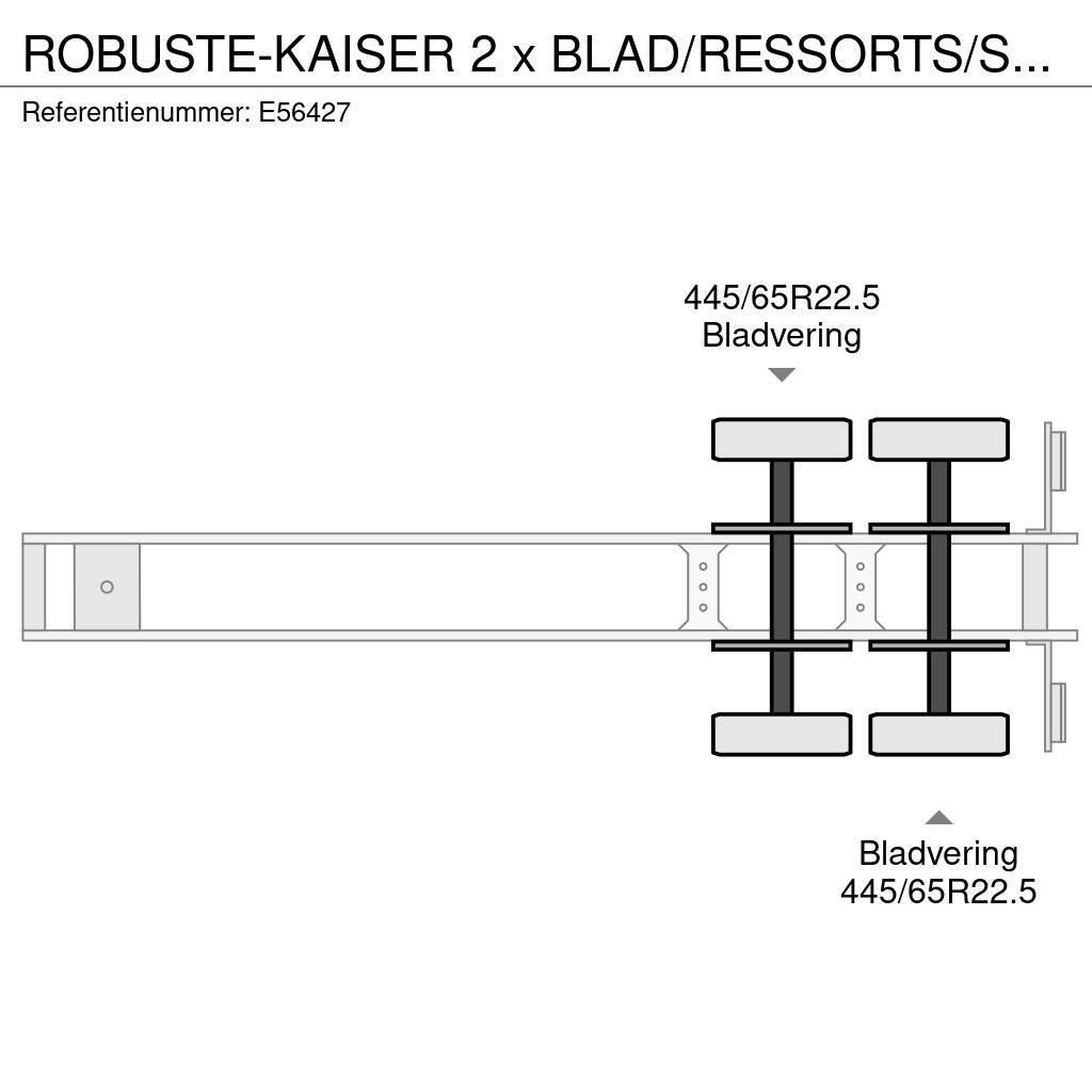  Robuste-Kaiser 2 x BLAD/RESSORTS/SPRING Naczepy wywrotki / wanny