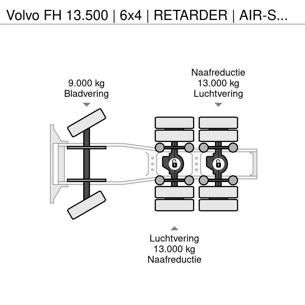 Volvo FH 13.500 | 6x4 | RETARDER | AIR-SUSPENSION | 3'5 Ciągniki siodłowe