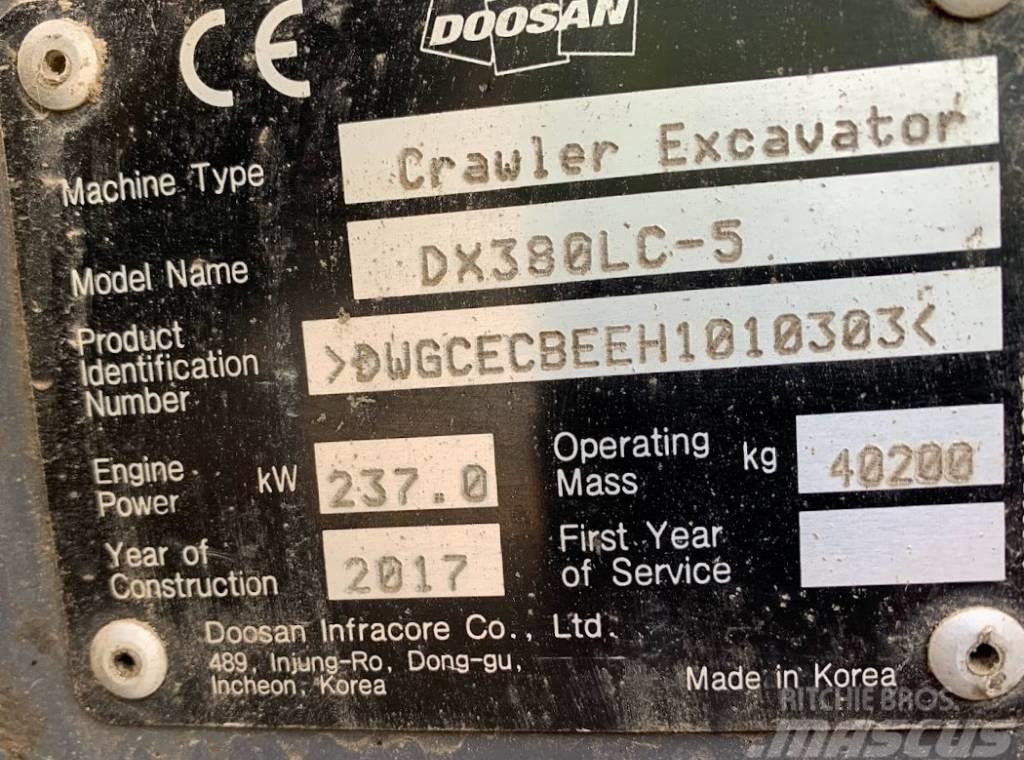 Doosan DX 380 LC-5 Koparki gąsienicowe