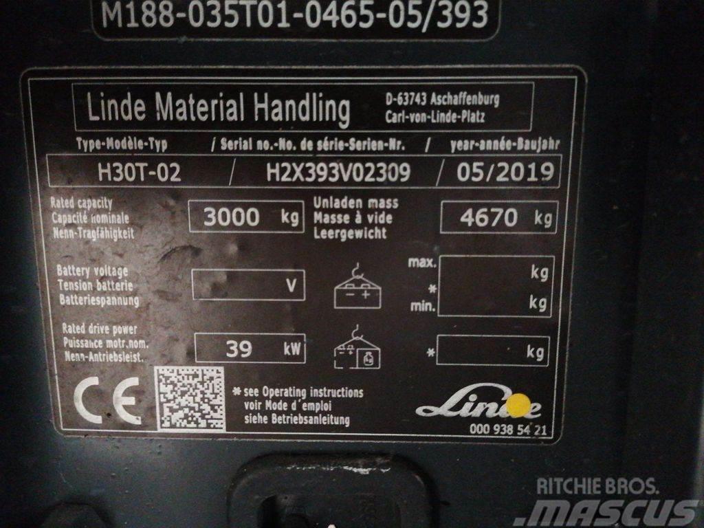 Linde H30T-02 Wózki LPG