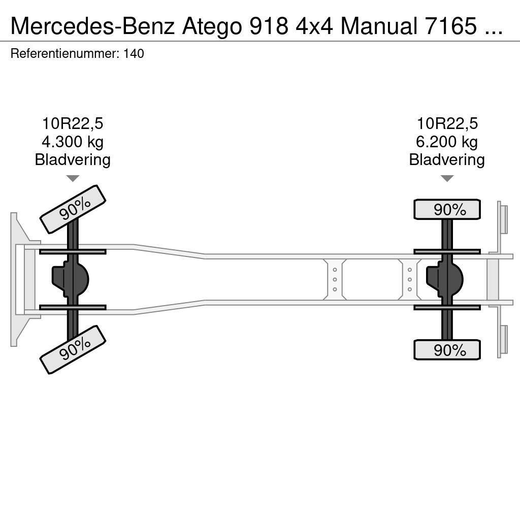 Mercedes-Benz Atego 918 4x4 Manual 7165 KM Generator Firetruck C Samochody ciężarowe ze skrzynią zamkniętą
