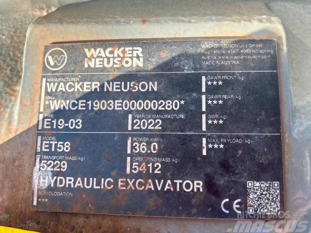 Wacker Neuson ET58 Koparki gąsienicowe