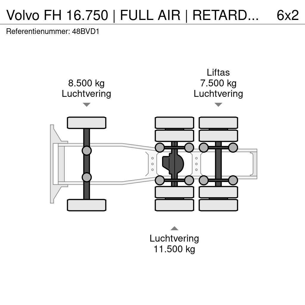 Volvo FH 16.750 | FULL AIR | RETARDER | PARK COOLER | " Ciągniki siodłowe