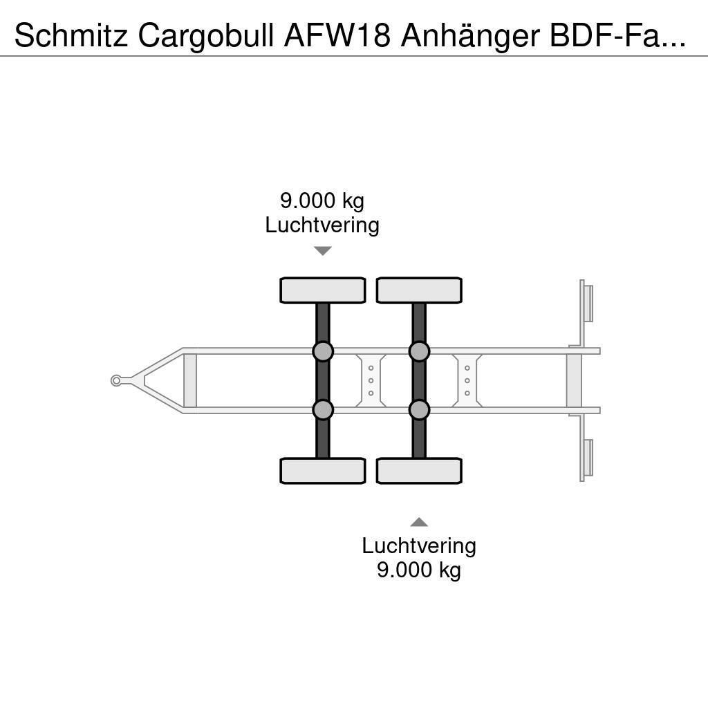 Schmitz Cargobull AFW18 Anhänger BDF-Fahrgestell Przyczepy do transportu kontenerów