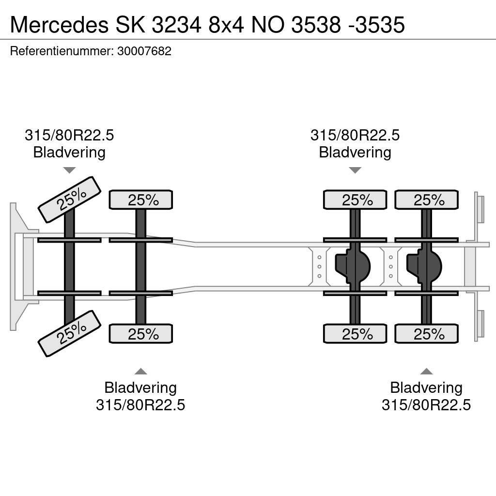 Mercedes-Benz SK 3234 8x4 NO 3538 -3535 Pojazdy pod zabudowę