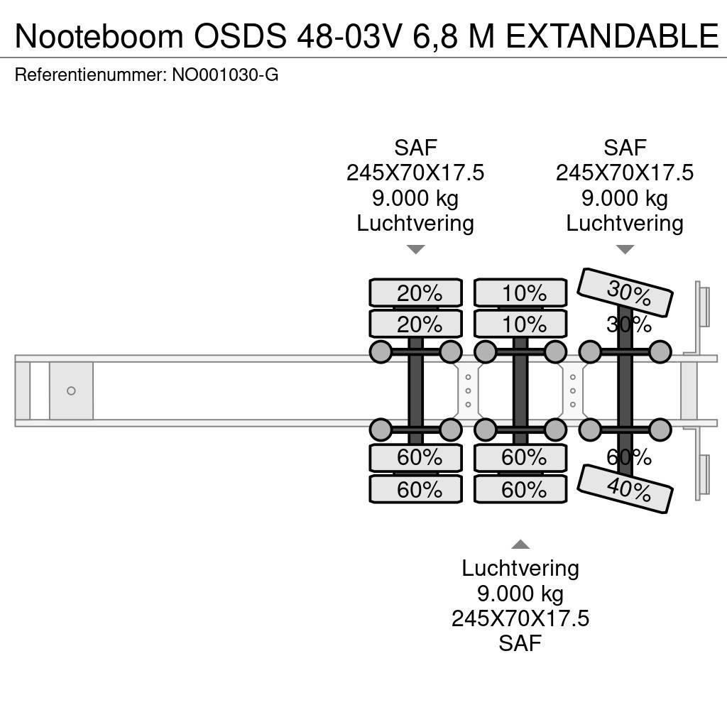 Nooteboom OSDS 48-03V 6,8 M EXTANDABLE Naczepy niskopodłogowe