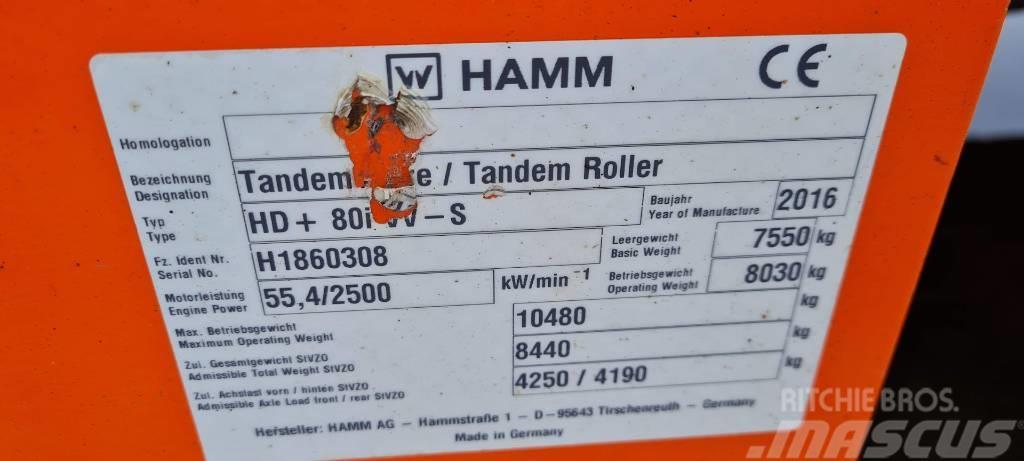 Hamm HD+ 80 i VV-S Walce dwubębnowe