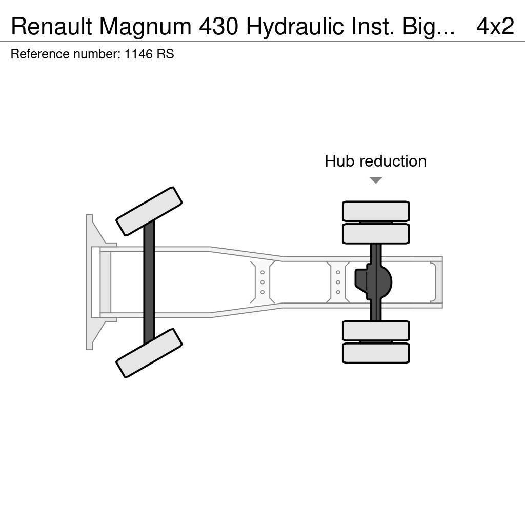Renault Magnum 430 Hydraulic Inst. Big Axle Good Condition Ciągniki siodłowe