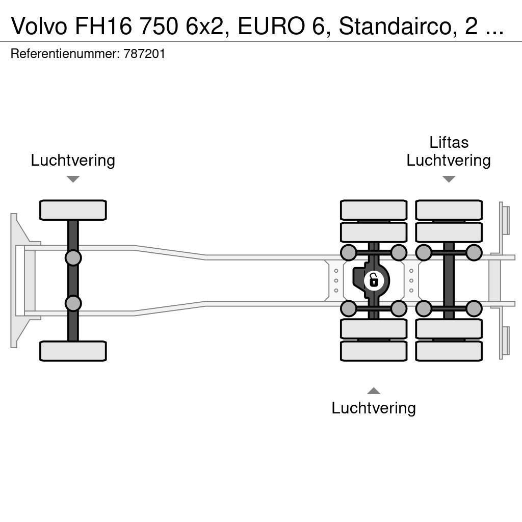 Volvo FH16 750 6x2, EURO 6, Standairco, 2 Units Pojazdy pod zabudowę