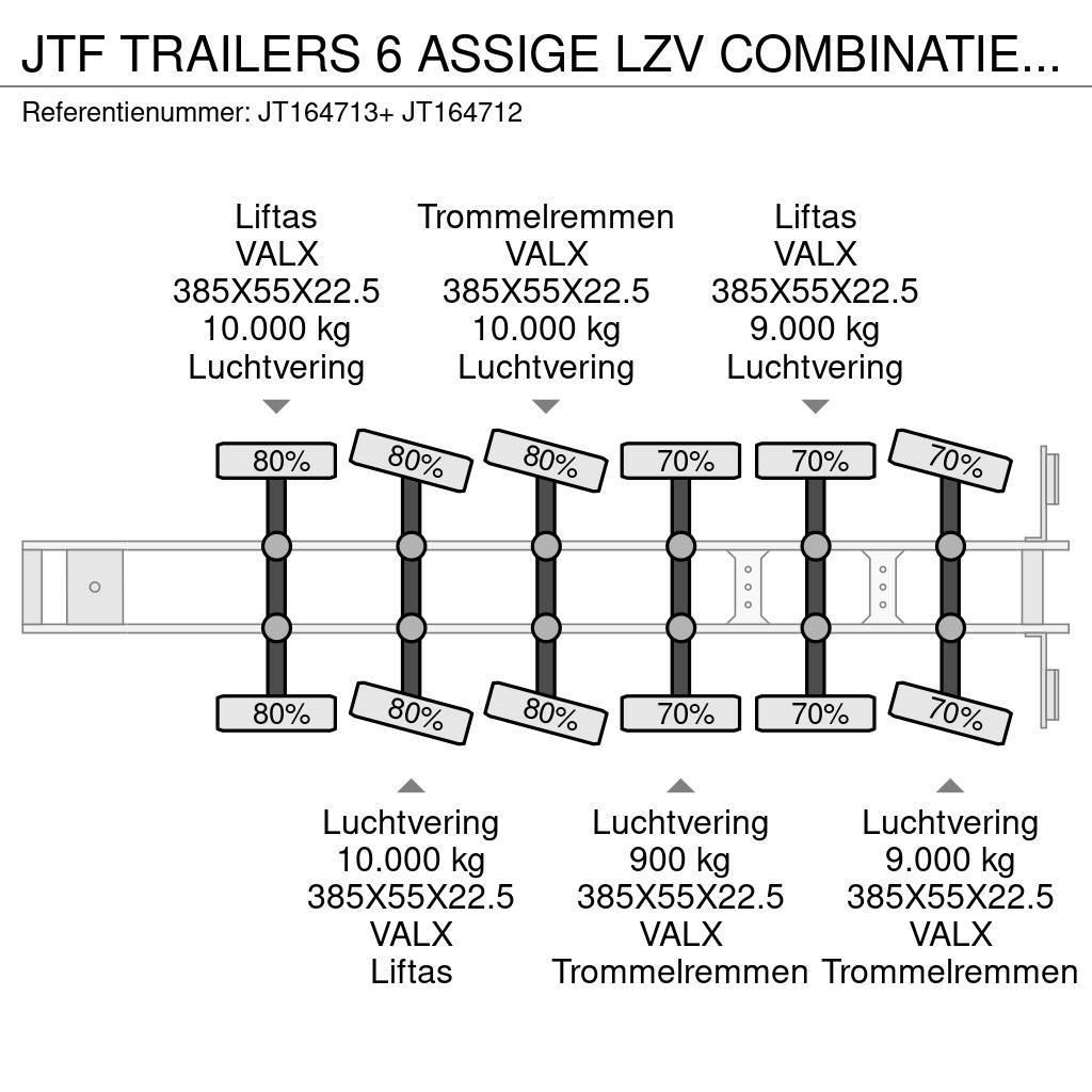  JTF TRAILERS 6 ASSIGE LZV COMBINATIE MET ON-22-XN Naczepy do transportu kontenerów