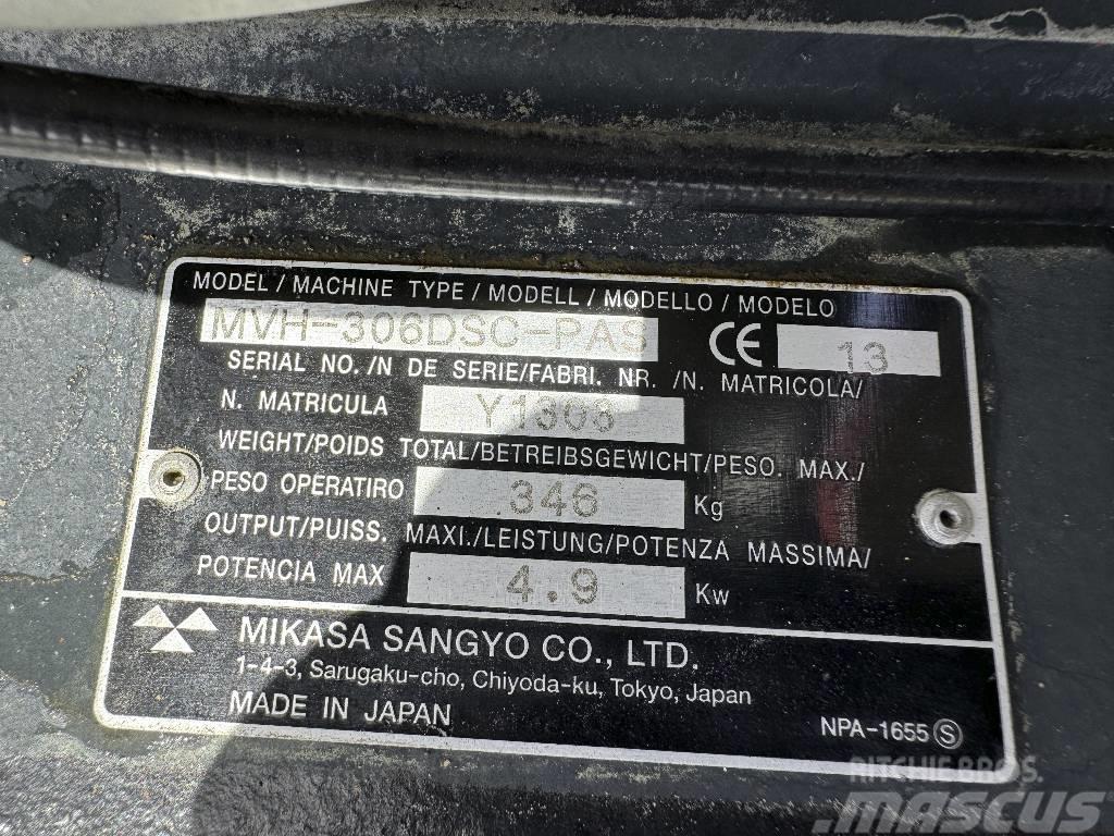 Mikasa MVH-306DS Yanmar Diesel Motor Rüttelplatte Ubijaki wibracyjne