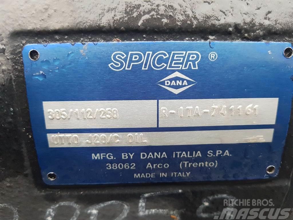 Fantuzzi SF60-EF1200-Spicer Dana 305/112/258-Axle/Achse/As Mosty, wały i osie
