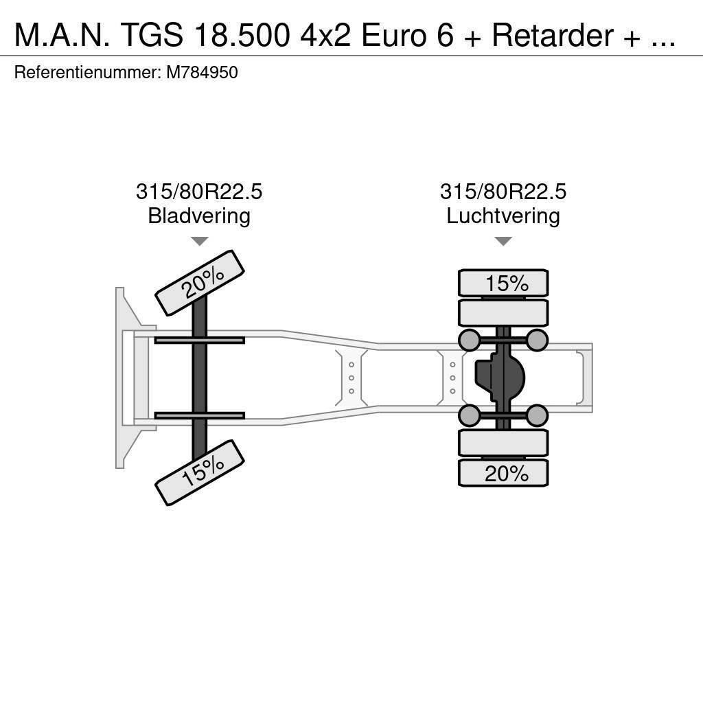 MAN TGS 18.500 4x2 Euro 6 + Retarder + Hydraulics Ciągniki siodłowe