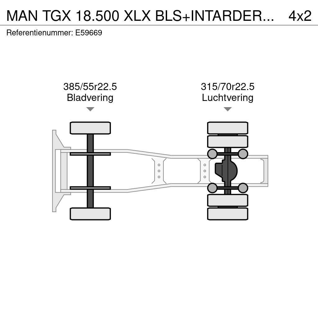MAN TGX 18.500 XLX BLS+INTARDER-TOP! Ciągniki siodłowe
