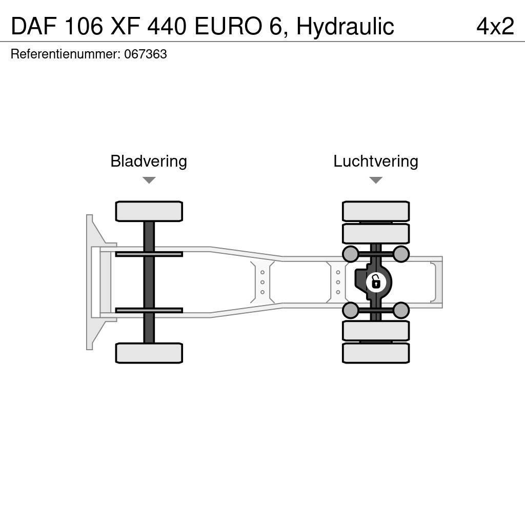 DAF 106 XF 440 EURO 6, Hydraulic Ciągniki siodłowe